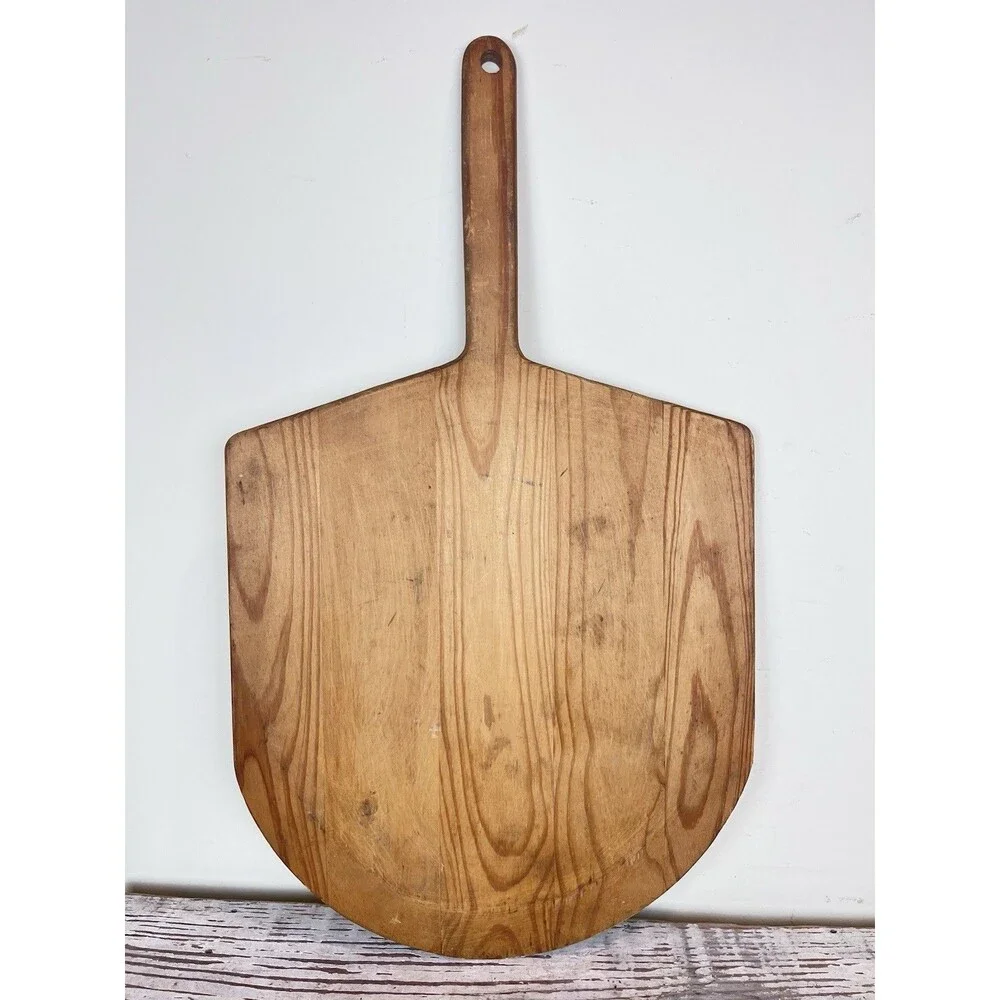 Vintage Rustic French Hand Carved Pizza Board / Serving Board 24” / Entertaining